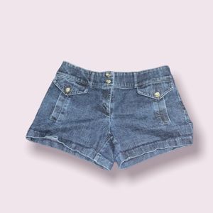 Dark Blue Shorts with Buttons